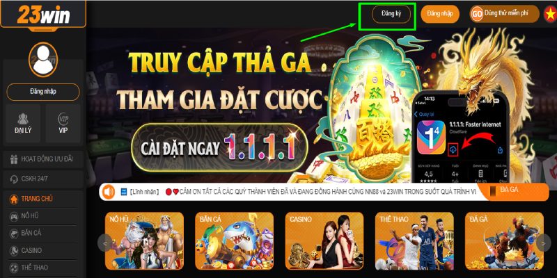 Nhiều điểm mạnh nổi trội khiến đông đảo người chơi chọn Đăng ký 23win